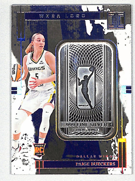 Paige Bueckers 2025 Panini Impeccable WNBA Team Logos Silver Bar /20 #3