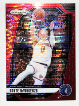 Donte DiVincenzo 2024-25 Panini Prizm Prizms Red Pulsar #51 #/75