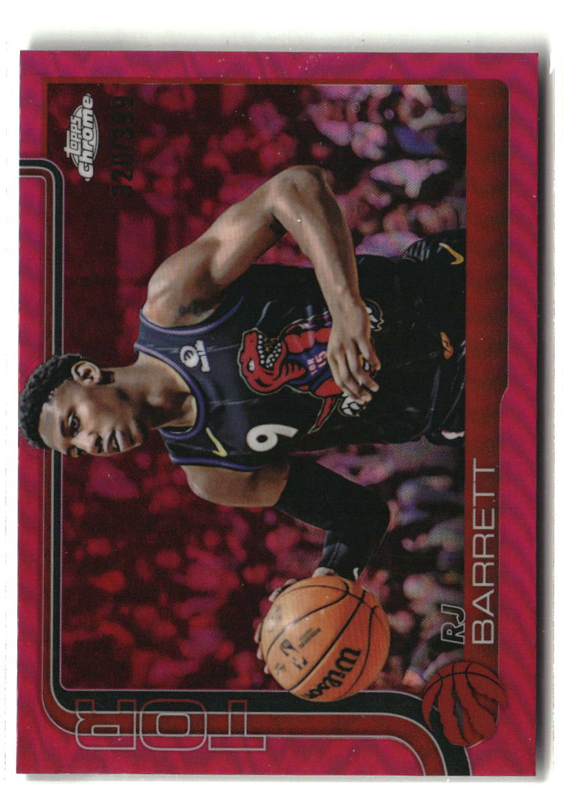 RJ Barrett 2025-26 Topps Chrome Magenta Refractor #225 #/399