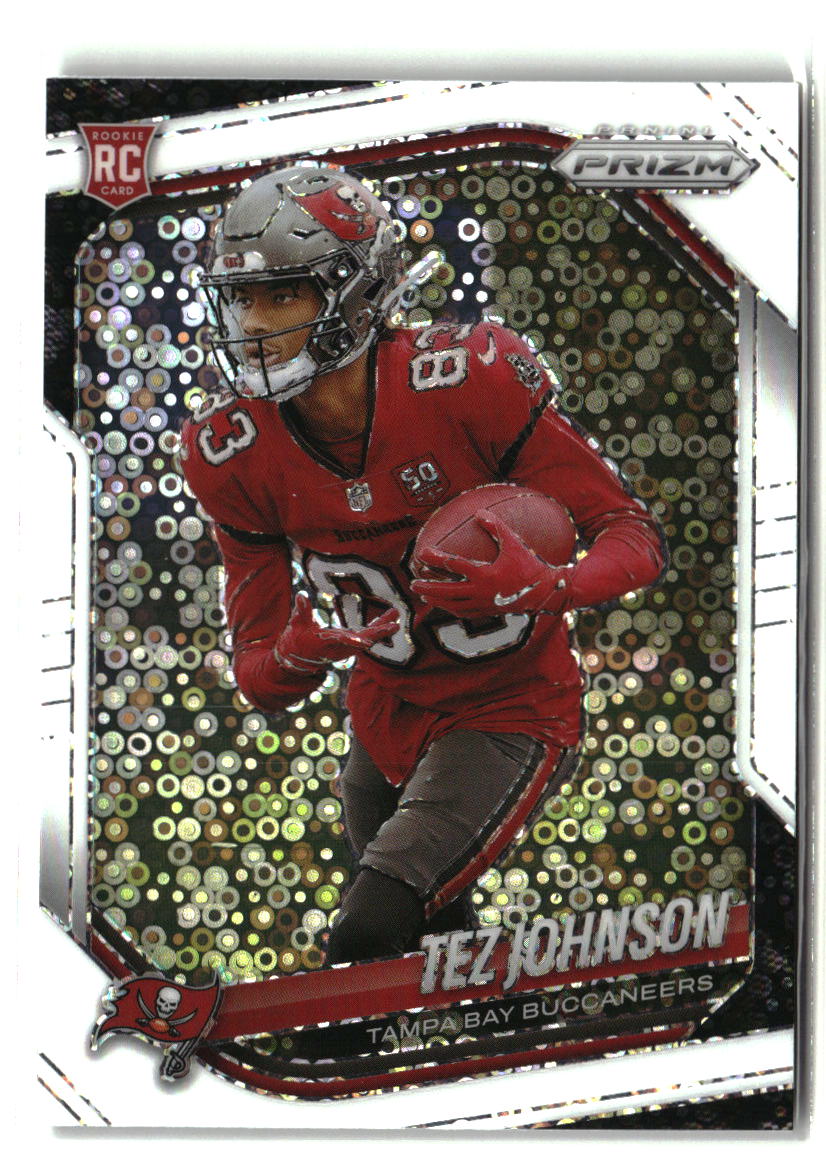 Tez Johnson 2025 Panini Prizm White Disco #381