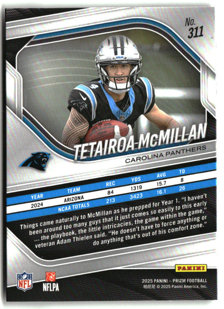 Tetairoa McMillan 2025 Panini Prizm #311