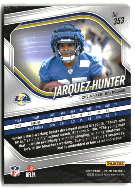 Jarquez Hunter 2025 Panini Prizm #353