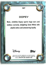 Dopey 2025 Topps Disney Wonder #107