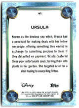 Ursula 2025 Topps Disney Wonder #41