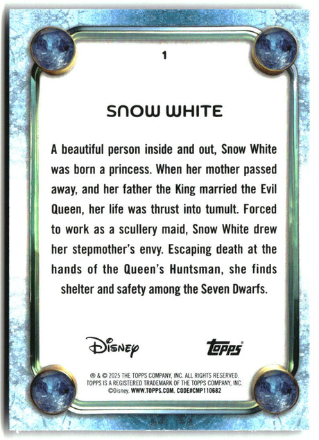 Snow White 2025 Topps Disney Wonder #1