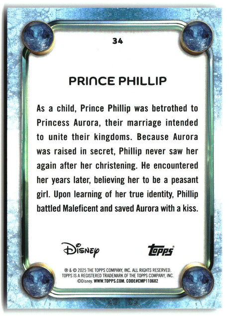 Prince Phillip 2025 Topps Disney Wonder #34