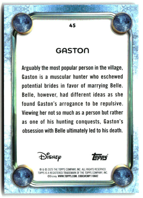 Gaston 2025 Topps Disney Wonder #45