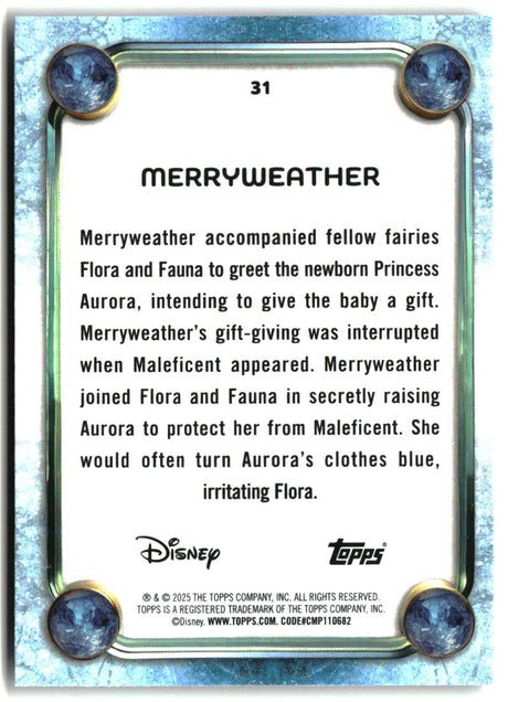 Merryweather 2025 Topps Disney Wonder #31