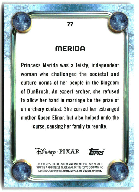 Merida 2025 Topps Disney Wonder #77