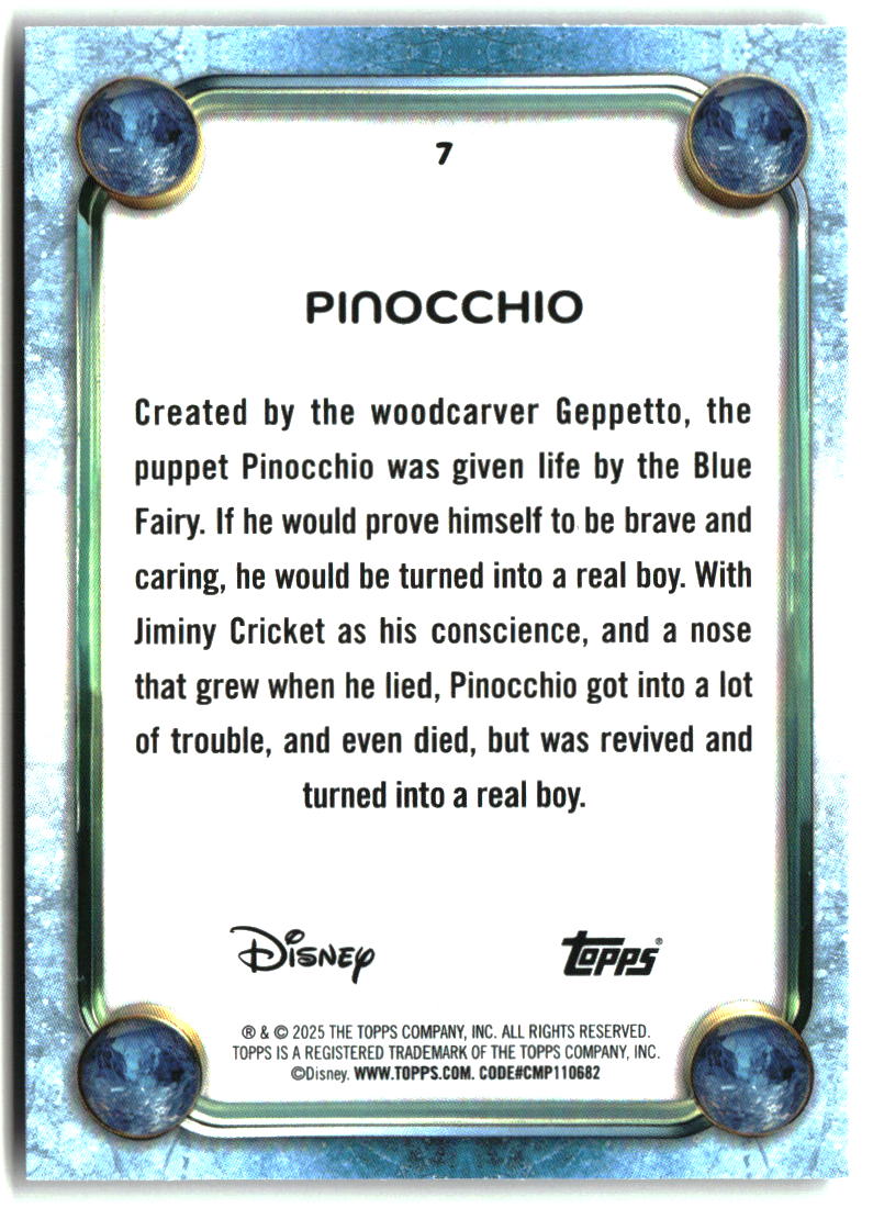 Pinocchio 2025 Topps Disney Wonder #7