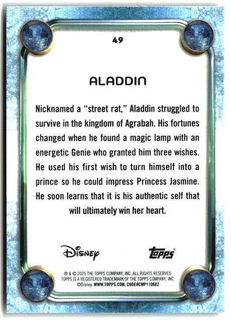 Aladdin 2025 Topps Disney Wonder #49
