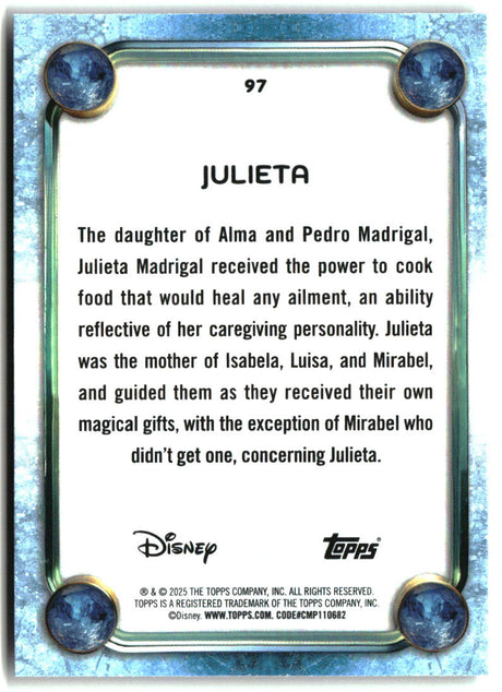 Julieta 2025 Topps Disney Wonder #97