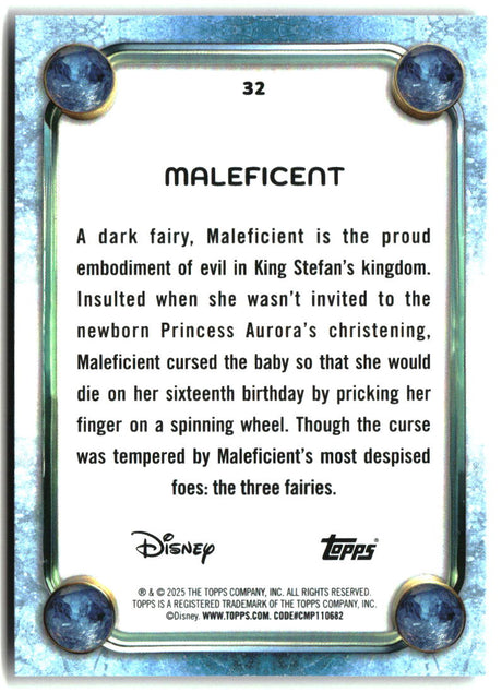 Maleficent 2025 Topps Disney Wonder #32