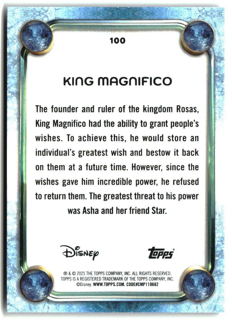 King Magnifico 2025 Topps Disney Wonder #100