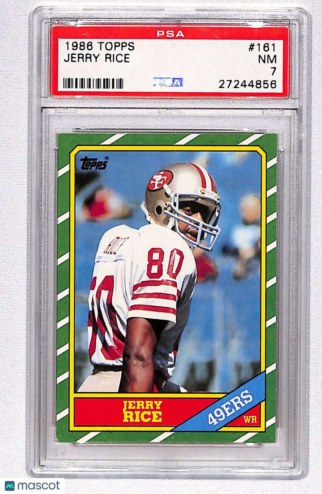 Jerry Rice 1986 Topps #161 PSA 7