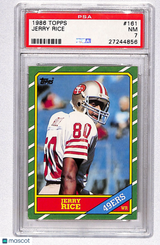 Jerry Rice 1986 Topps #161 PSA 7