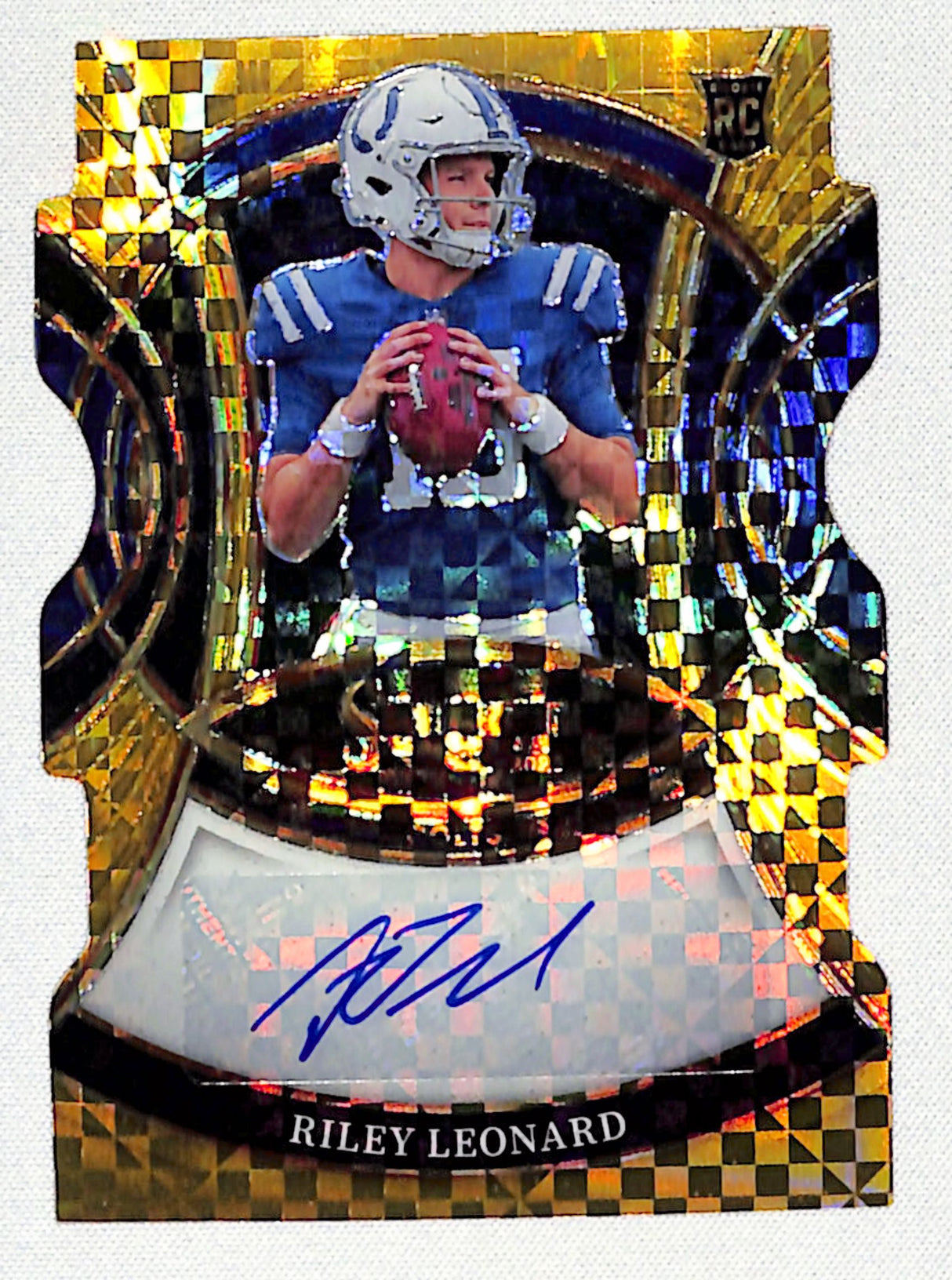 Riley Leonard 2025 Panini Select Rookie Signatures Gold Die-Cut /10 #RSI-RLD
