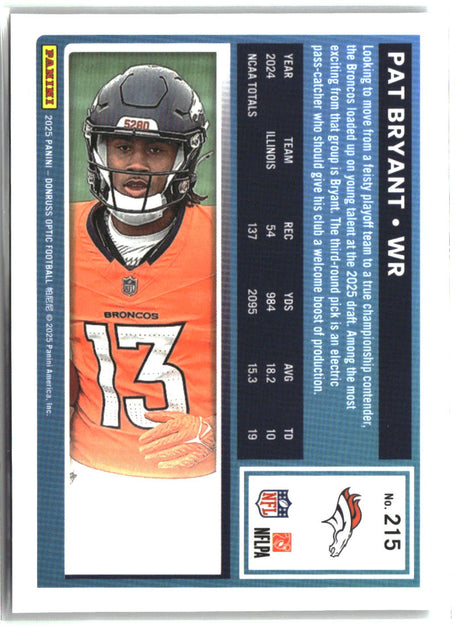 Pat Bryant 2025 Donruss Optic #215