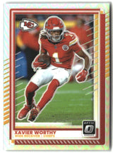 Xavier Worthy 2025 Donruss Optic Holo #123