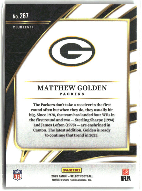 Matthew Golden 2025 Panini Select #267