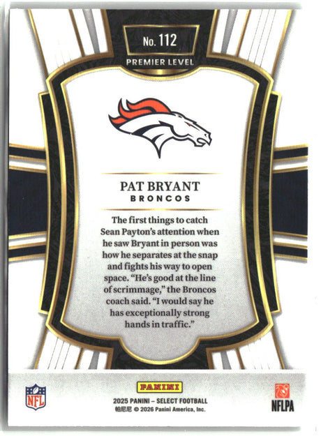 Pat Bryant 2025 Panini Select #112