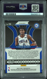 Tyrese Maxey 2020-21 Panini Prizm Silver Prizms #256 PSA 10