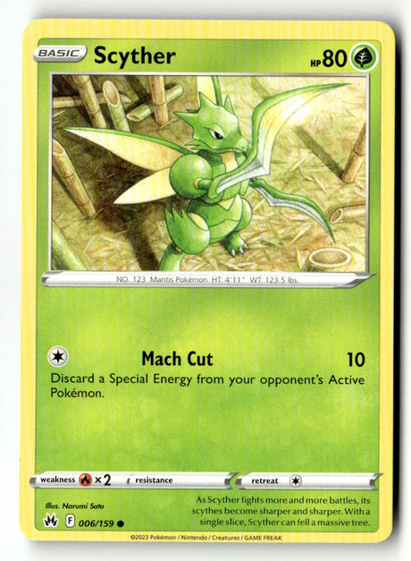 Scyther - 006/159 - [CRZ - SWSH: Crown Zenith]