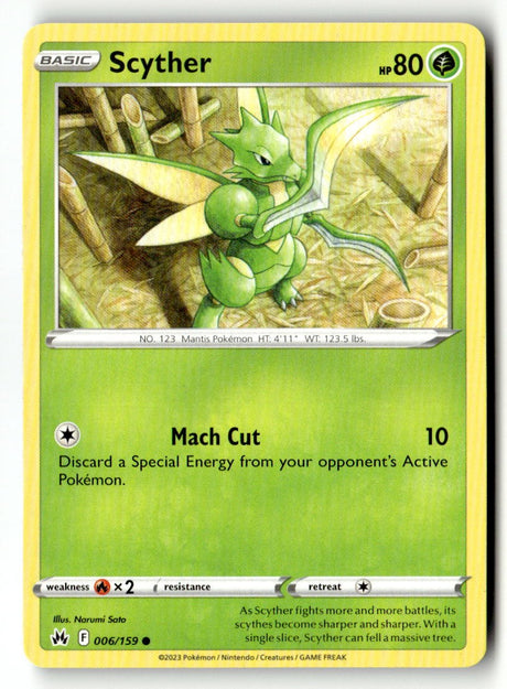 Scyther - 006/159 - [CRZ - SWSH: Crown Zenith]
