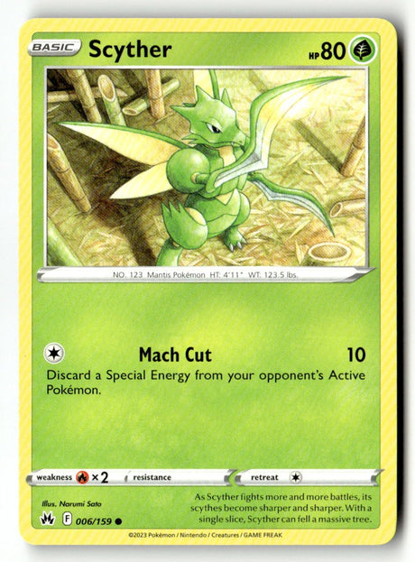 Scyther - 006/159 - [CRZ - SWSH: Crown Zenith]