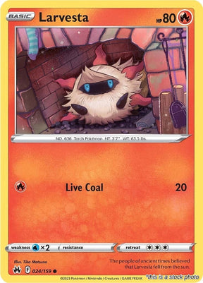 Larvesta - 024/159 - [CRZ - SWSH: Crown Zenith]