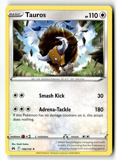 Tauros - 106/159 - [CRZ - SWSH: Crown Zenith]