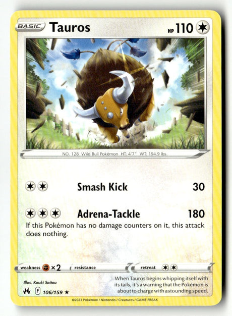 Tauros - 106/159 - [CRZ - SWSH: Crown Zenith]