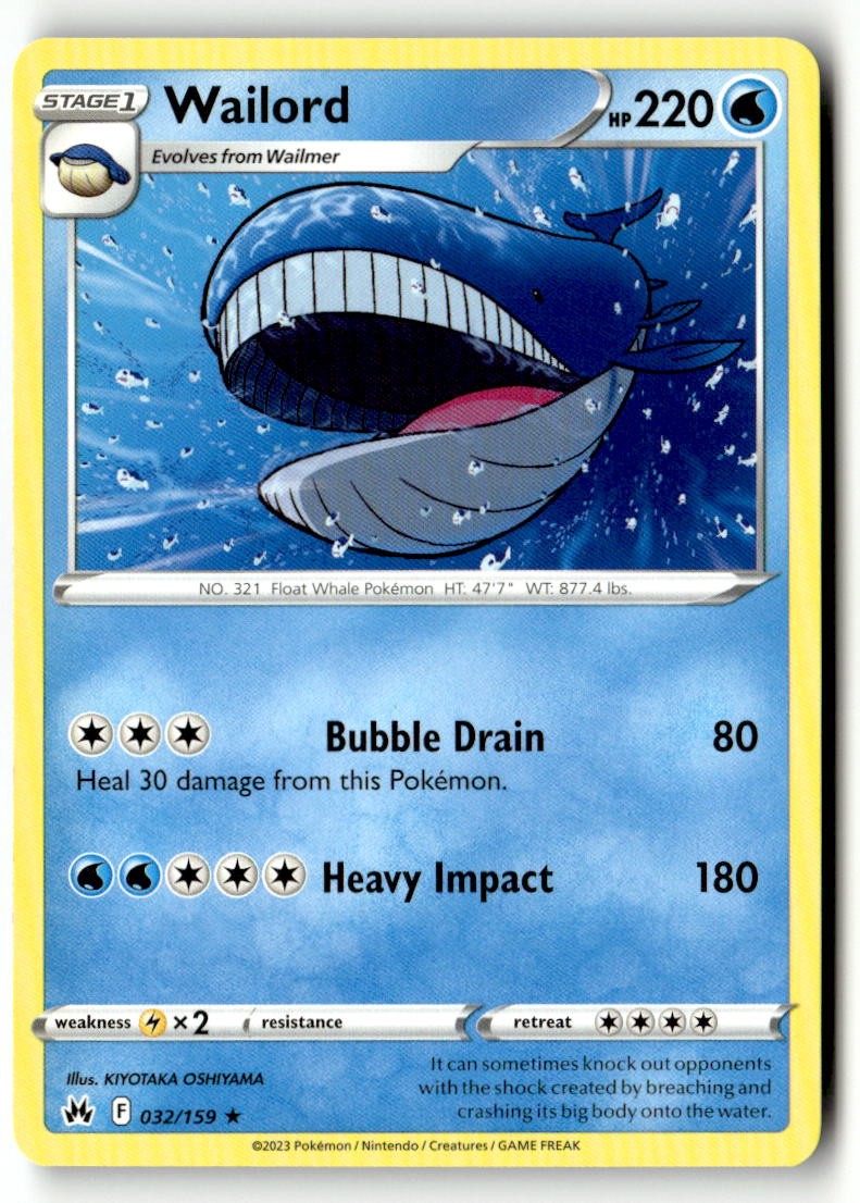 Wailord - 032/159 - [CRZ - SWSH: Crown Zenith]
