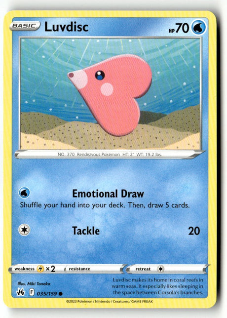 Luvdisc - 035/159 - [CRZ - SWSH: Crown Zenith]