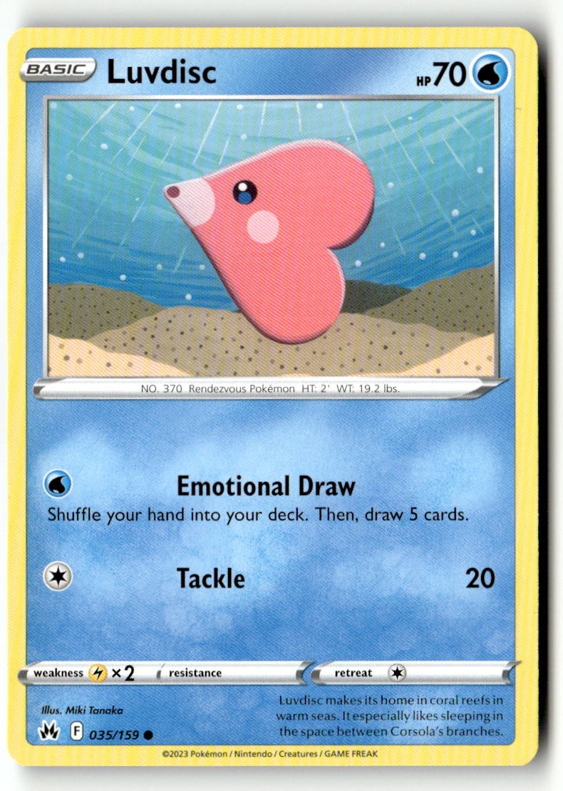 Luvdisc - 035/159 - [CRZ - SWSH: Crown Zenith]
