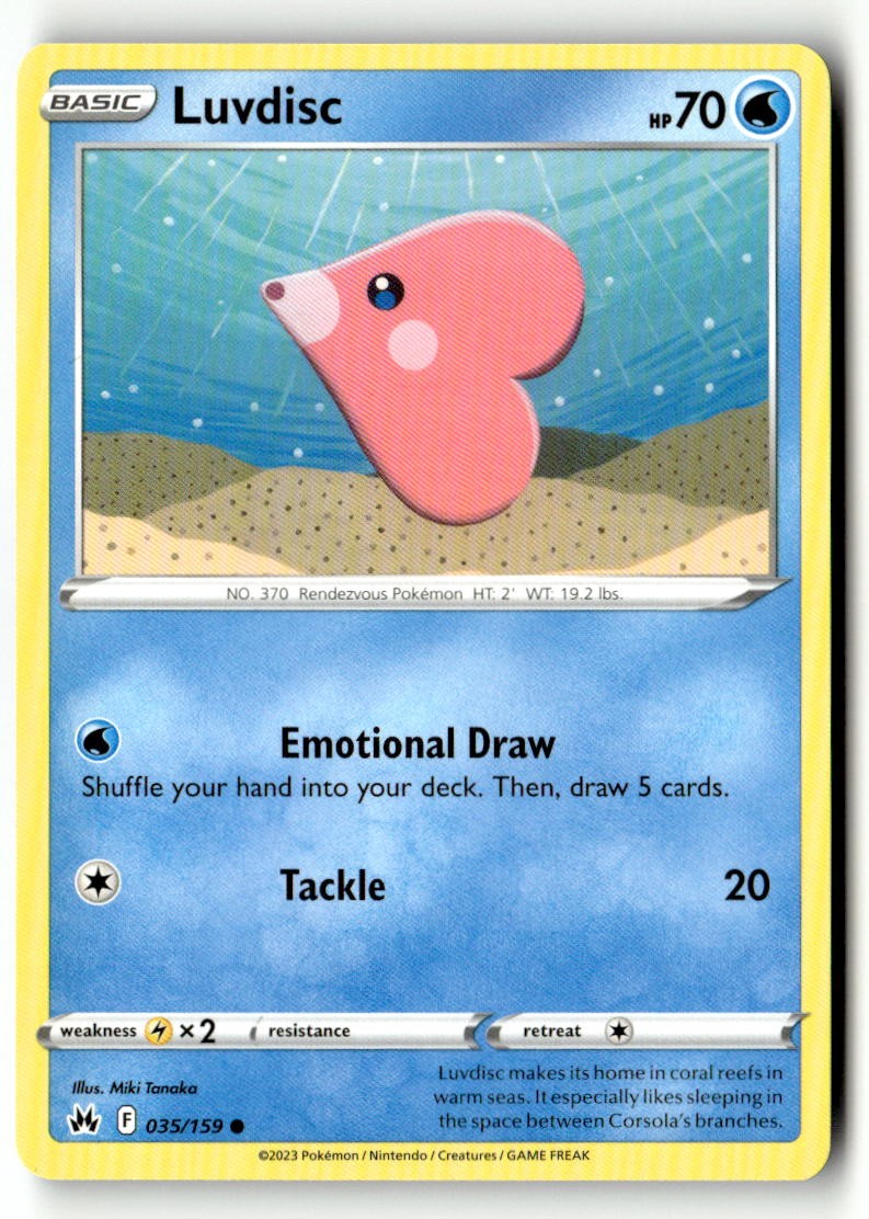 Luvdisc - 035/159 - [CRZ - SWSH: Crown Zenith]