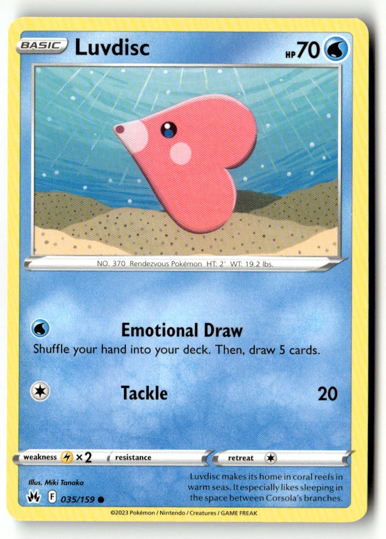 Luvdisc - 035/159 - [CRZ - SWSH: Crown Zenith]