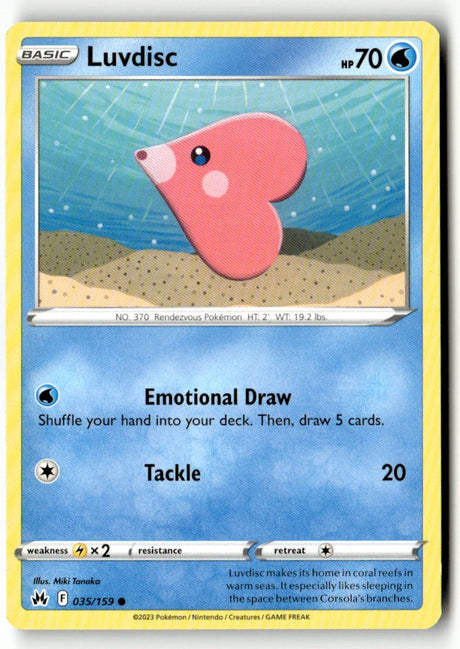 Luvdisc - 035/159 - [CRZ - SWSH: Crown Zenith]