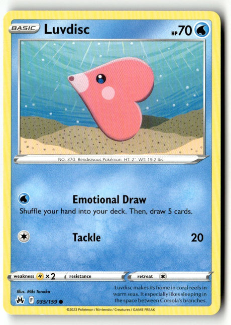 Luvdisc - 035/159 - [CRZ - SWSH: Crown Zenith]
