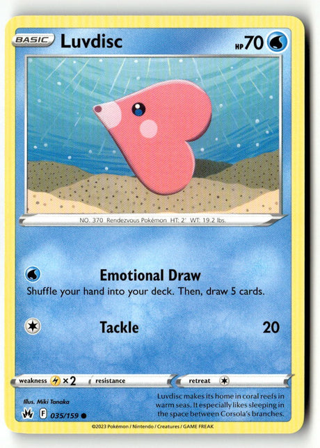 Luvdisc - 035/159 - [CRZ - SWSH: Crown Zenith]