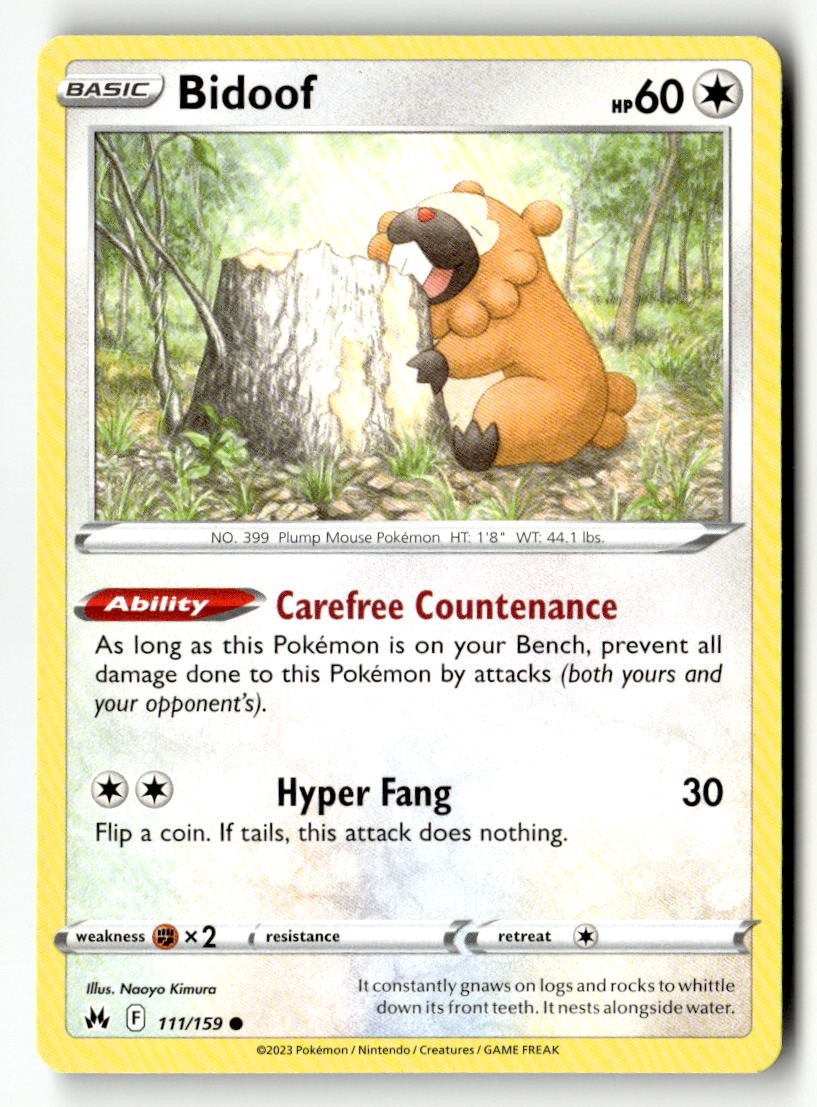 Bidoof - 111/159 - [CRZ - SWSH: Crown Zenith]