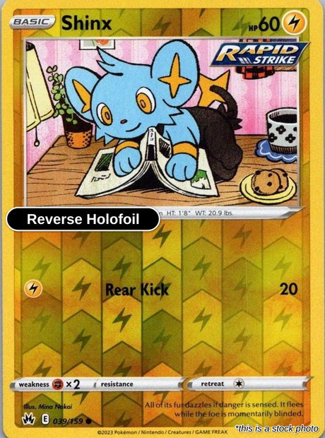 Shinx (39) - 039/159 - [CRZ - SWSH: Crown Zenith] - Reverse Holofoil