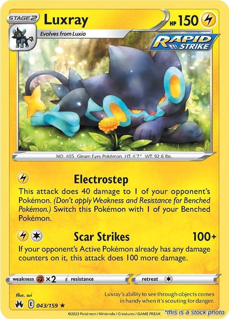 Luxray (43) - 043/159 - [CRZ - SWSH: Crown Zenith]