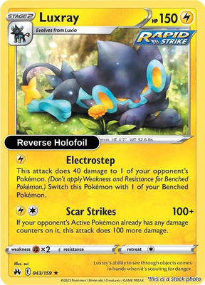 Luxray (43) - 043/159 - [CRZ - SWSH: Crown Zenith] - Reverse Holofoil
