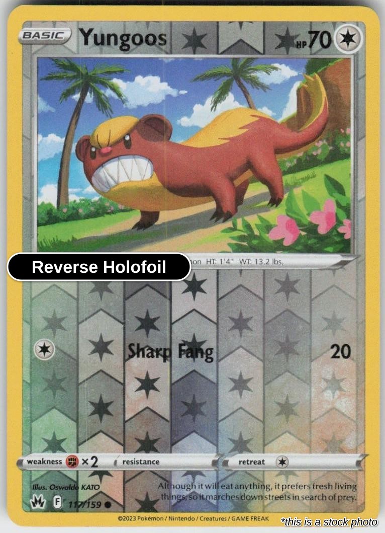 Yungoos - 117/159 - [CRZ - SWSH: Crown Zenith] - Reverse Holofoil