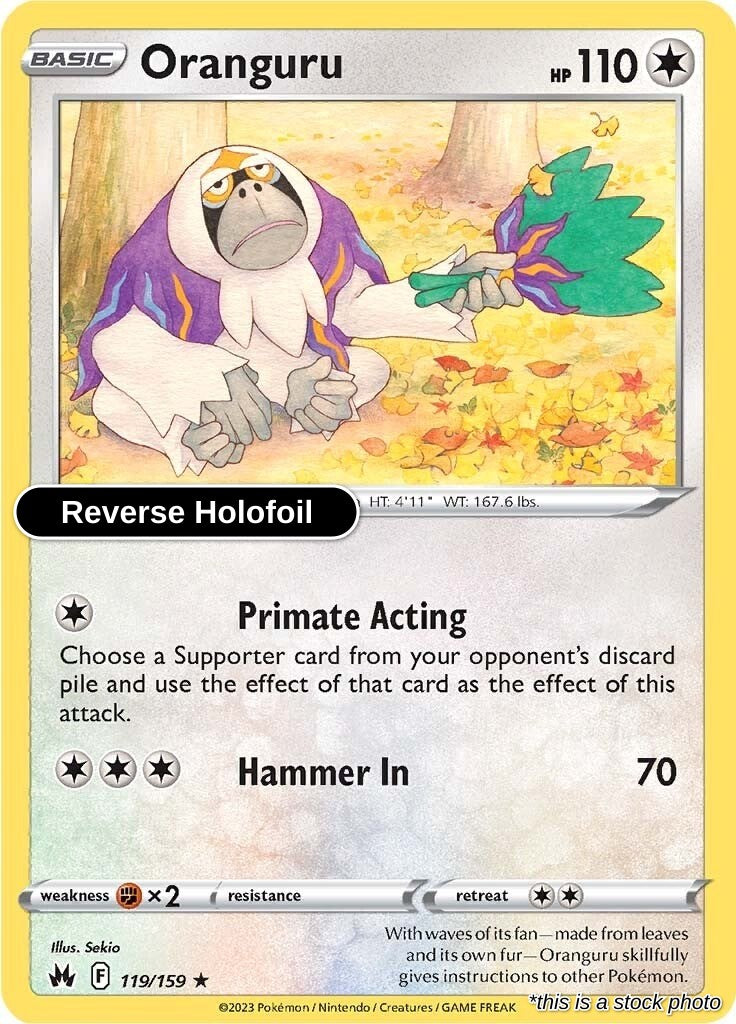 Oranguru - 119/159 - [CRZ - SWSH: Crown Zenith] - Reverse Holofoil