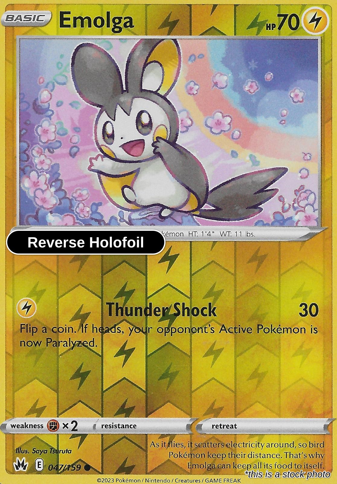 Emolga - 047/159 - [CRZ - SWSH: Crown Zenith] - Reverse Holofoil