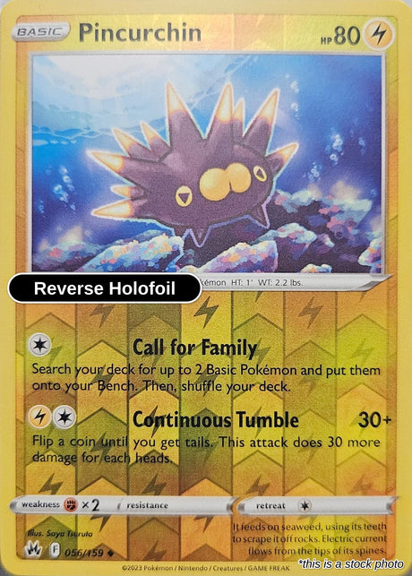 Pincurchin - 056/159 - [CRZ - SWSH: Crown Zenith] - Reverse Holofoil