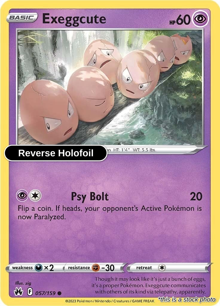Exeggcute - 057/159 - [CRZ - SWSH: Crown Zenith] - Reverse Holofoil