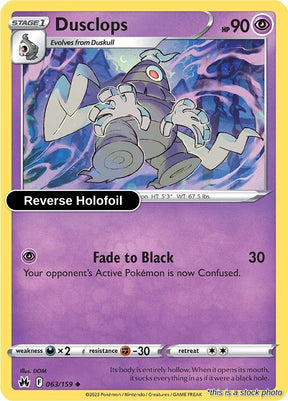 Dusclops - 063/159 - [CRZ - SWSH: Crown Zenith] - Reverse Holofoil